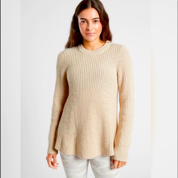 ATHLETA Sierra Sweater oatmeal NWT new - Picture 5 of 8